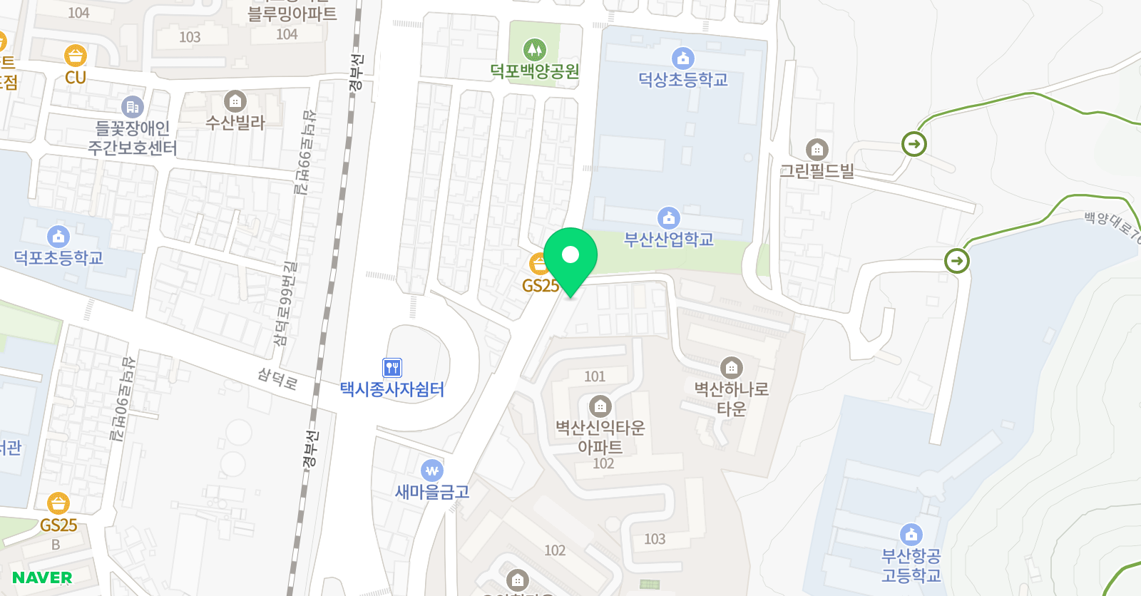덕상 태권도 위치