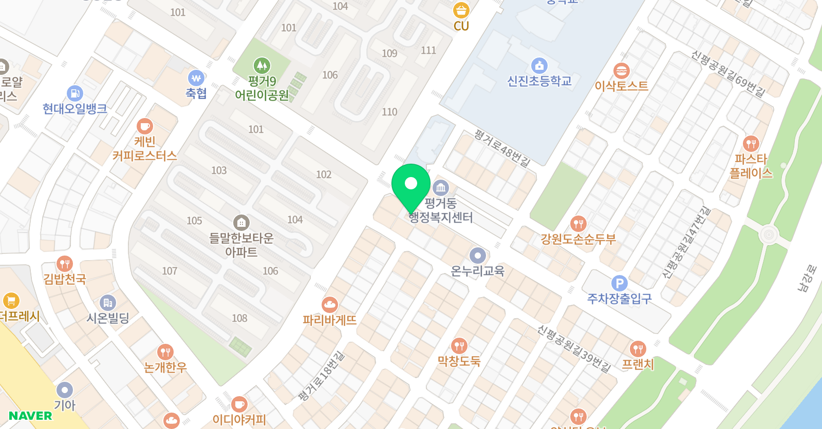 바른 어학원 위치