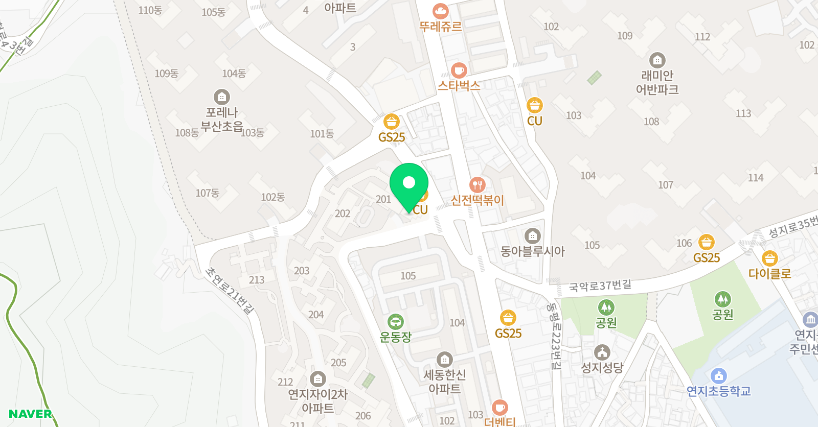스마트해법영어 자이엘리트교실점 위치