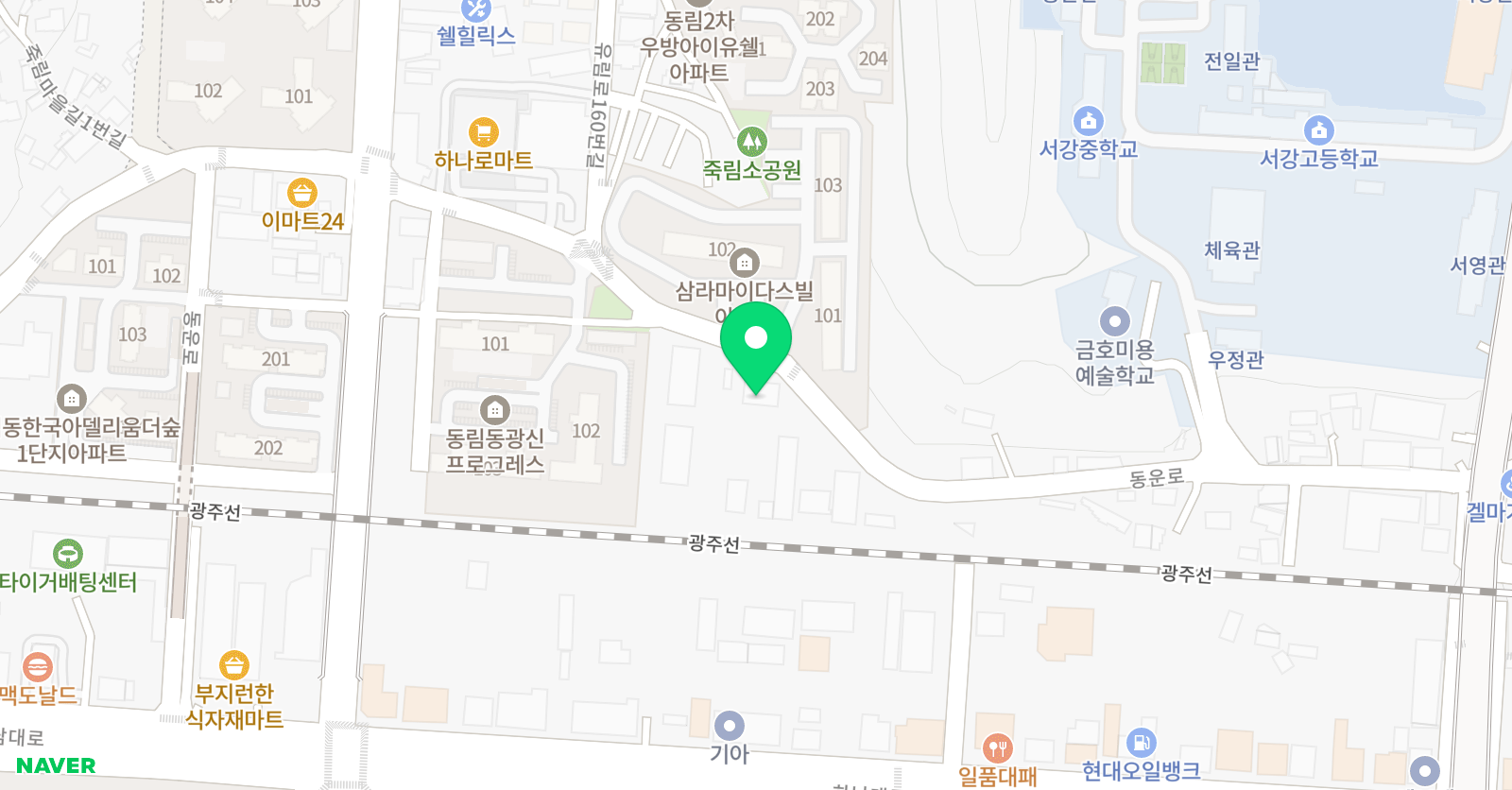 꿈꾸는피아노음악학원 위치