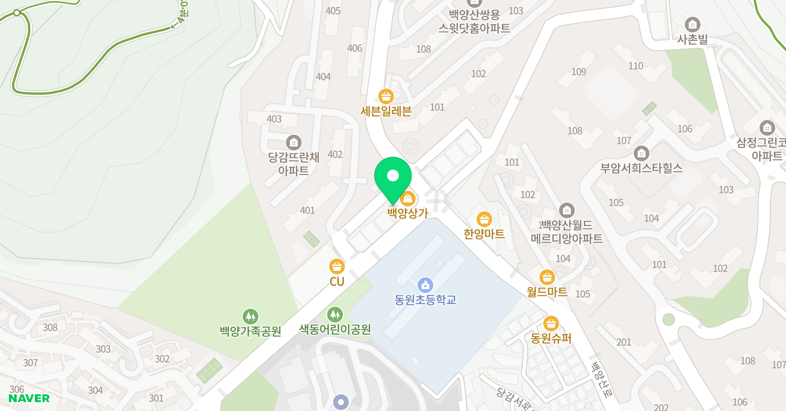 판 무용학원 위치