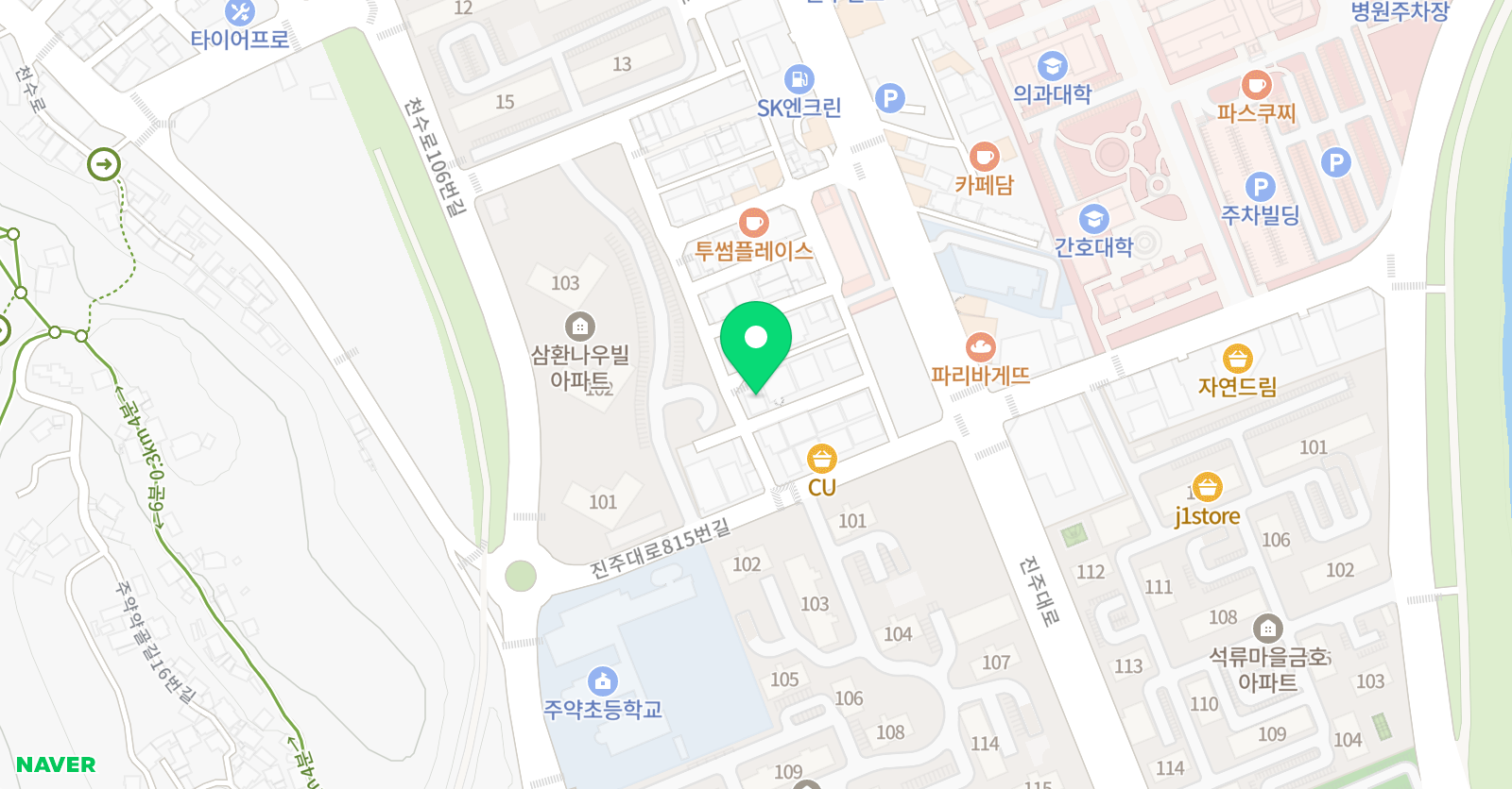 에스엔티 과학주약학원 위치