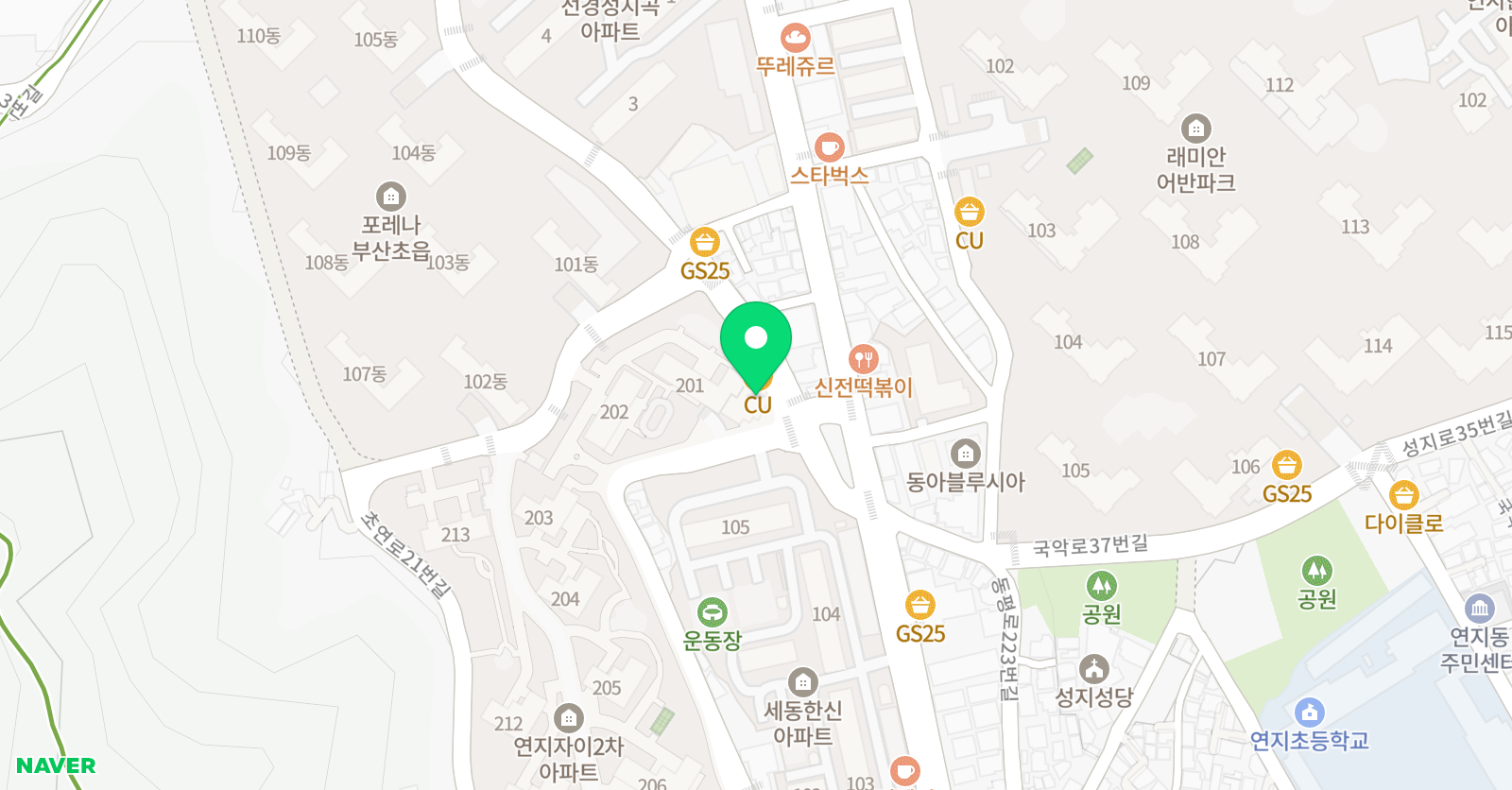 오름 국어 위치