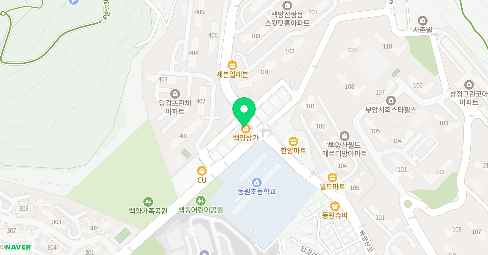 아소비 부암학원 위치