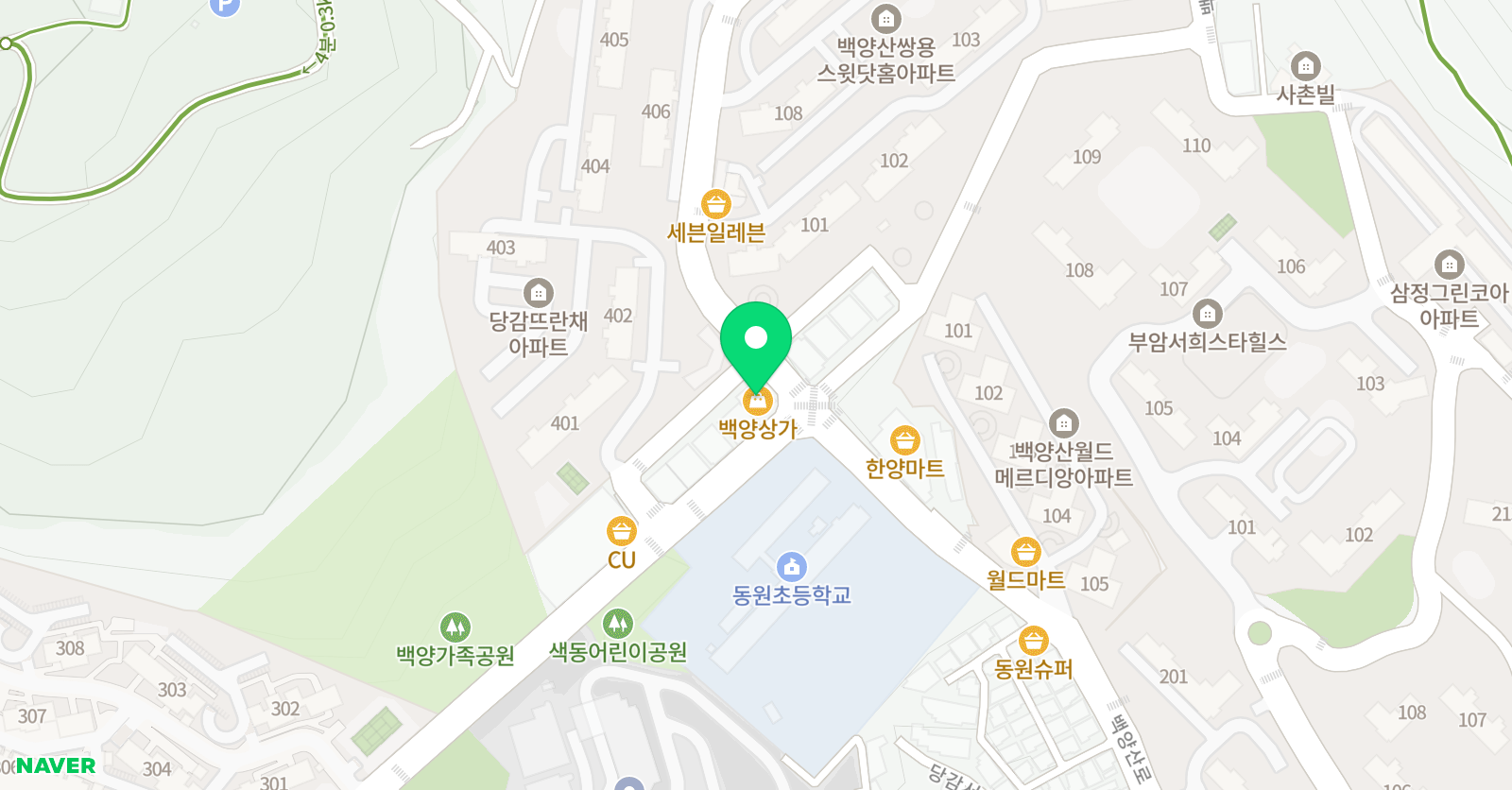 튼튼영어 마스터클럽 부암 영어교습소 위치