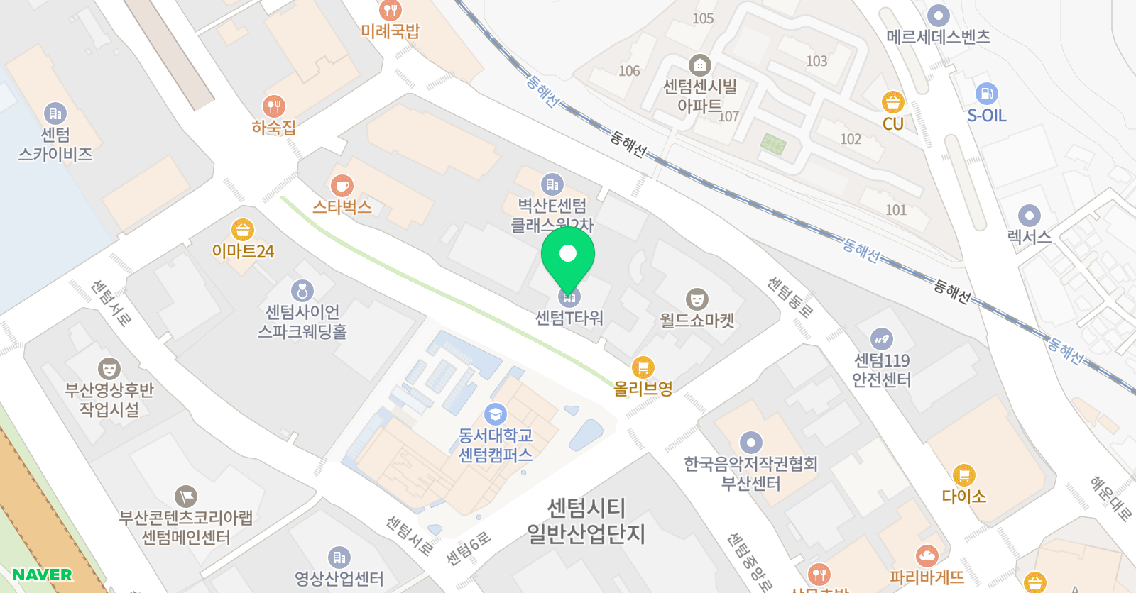 플레이팩토 부산해운대지사 위치