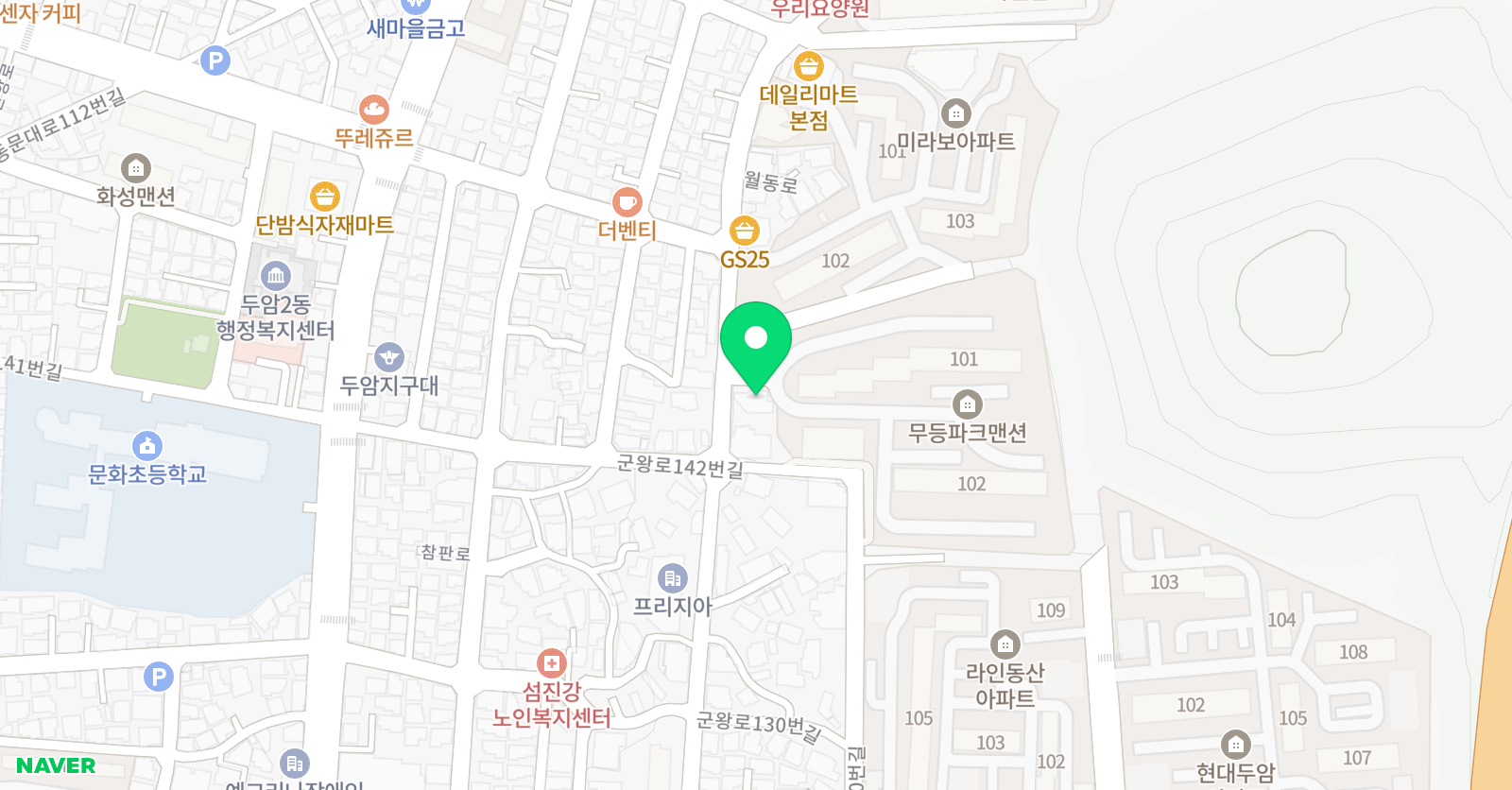 두암한결 올림수학 위치