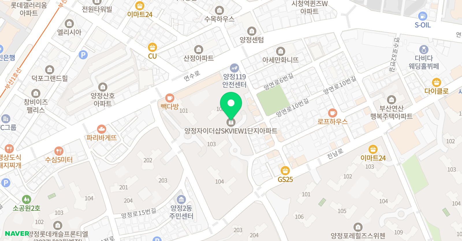 크리아트아트센터 학원 위치