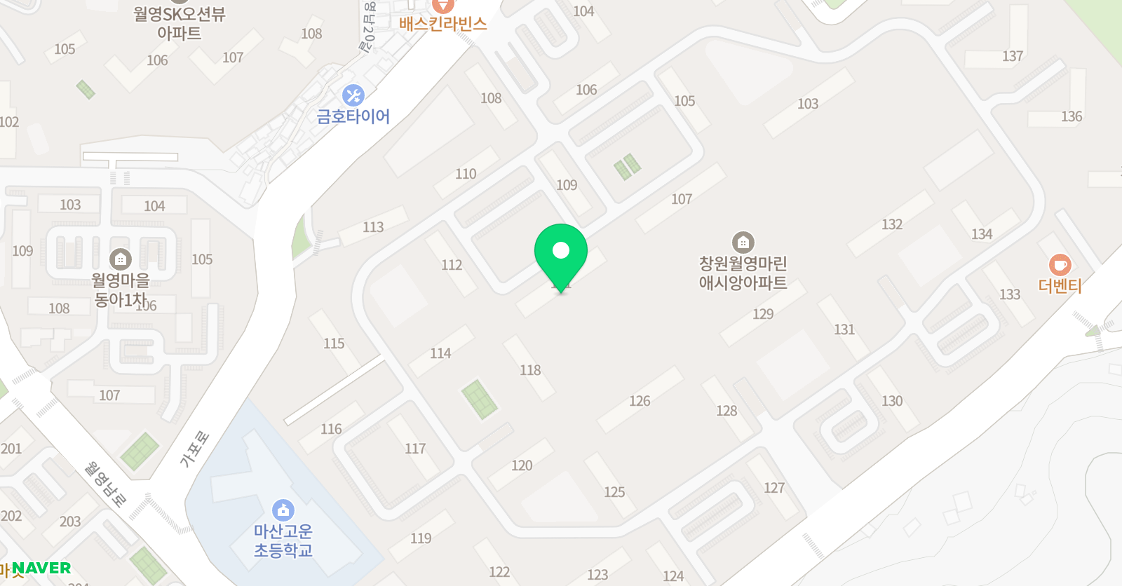 기탄 사고력교실 월영마린애시앙1교실 위치