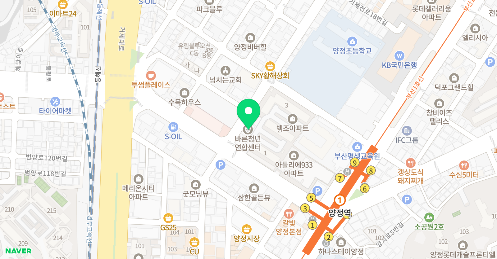 원아카데미 학원 위치
