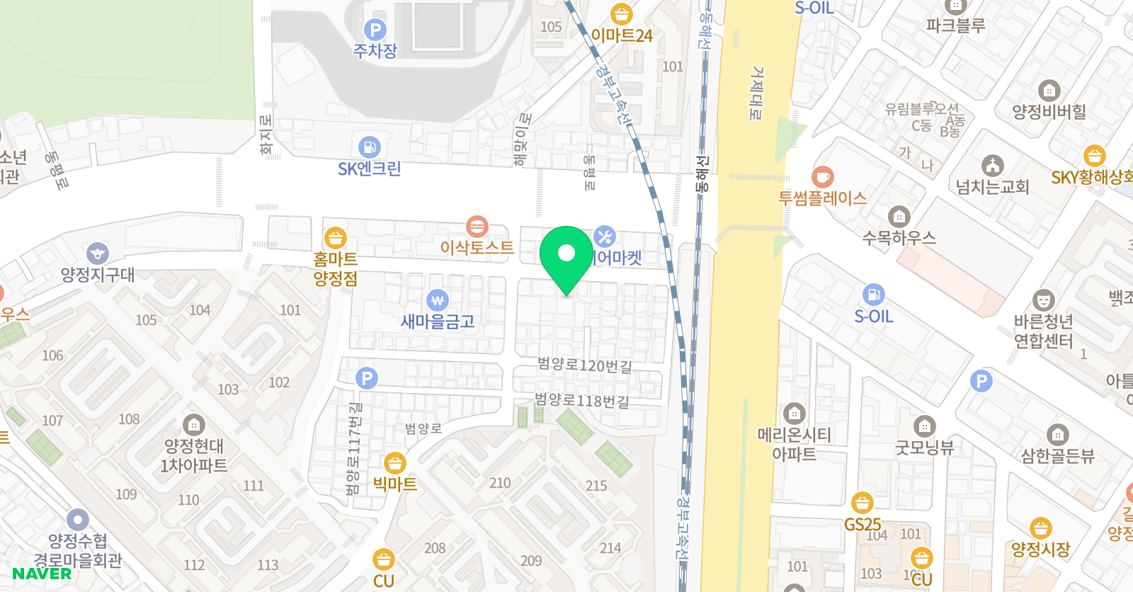 무한대 수학학원 위치