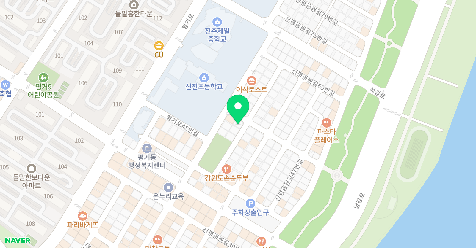 어린음악대 평거신진원 위치