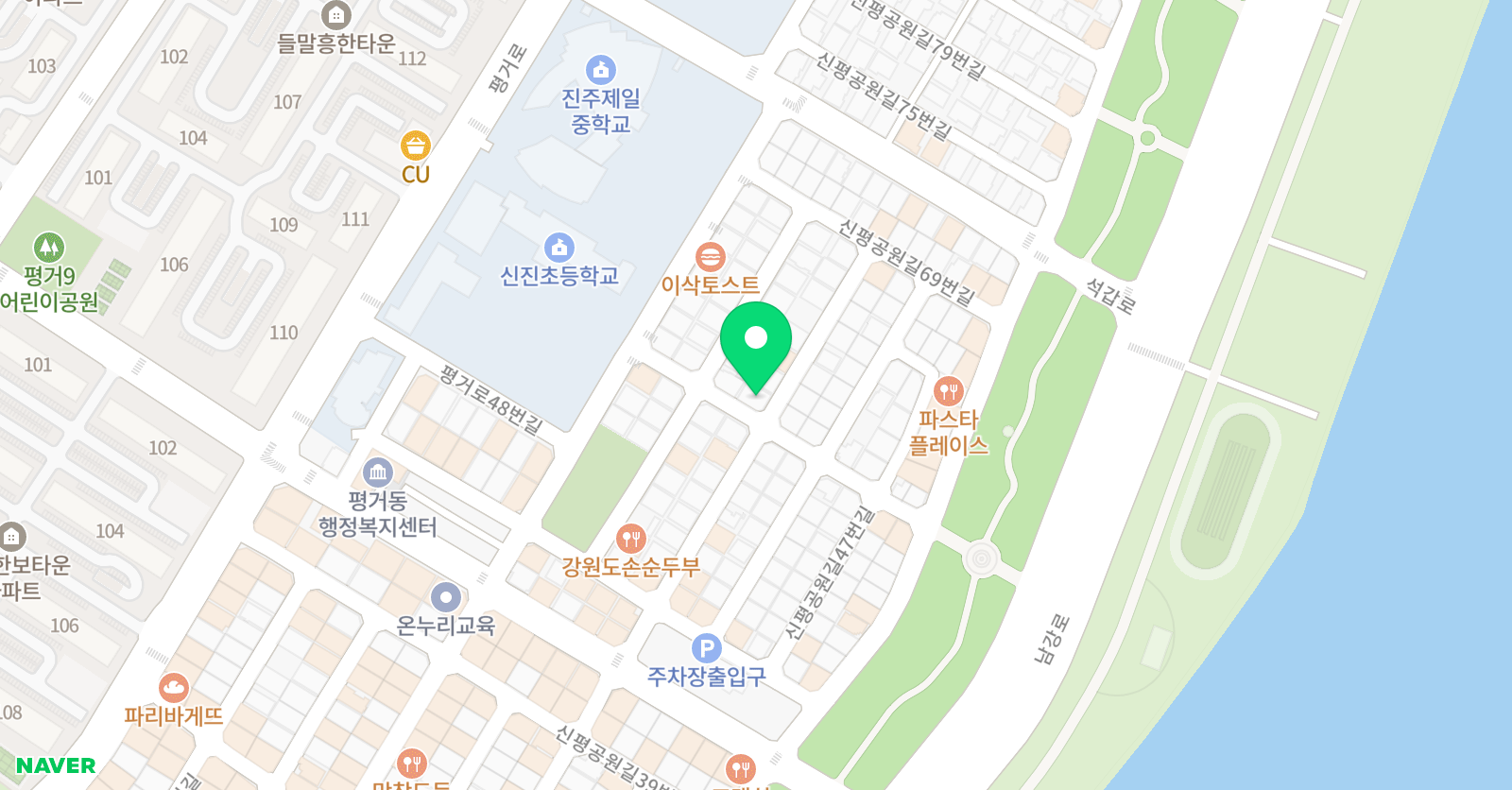 윤선생IGSE 아카데미 평거학원 위치