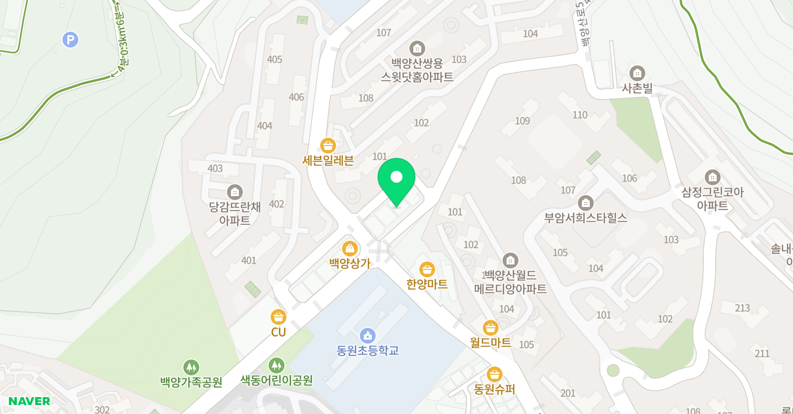 현무용아카데미 학원 위치