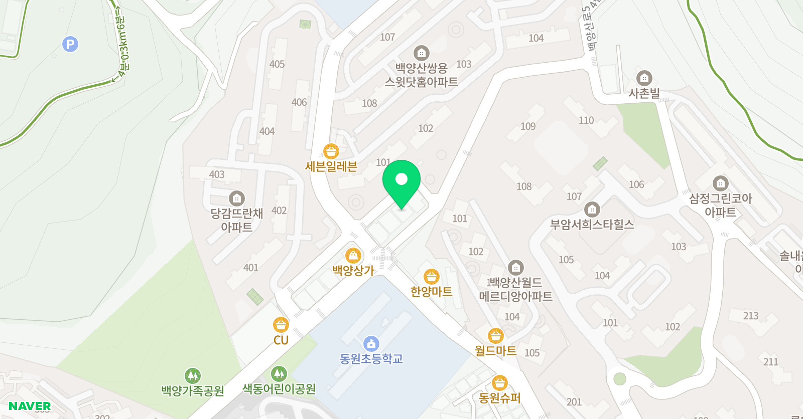잉글리쉬짐 영어 학원 당감학원 위치