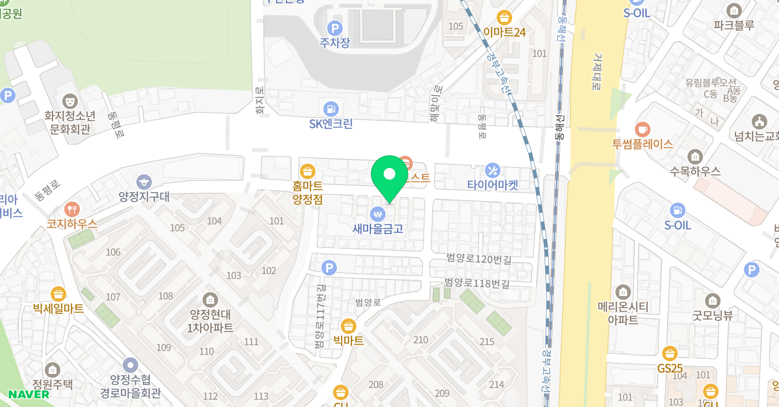 정쌤 수학교습소 위치