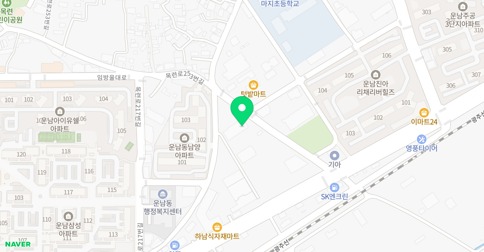 알티오라 광주점 위치