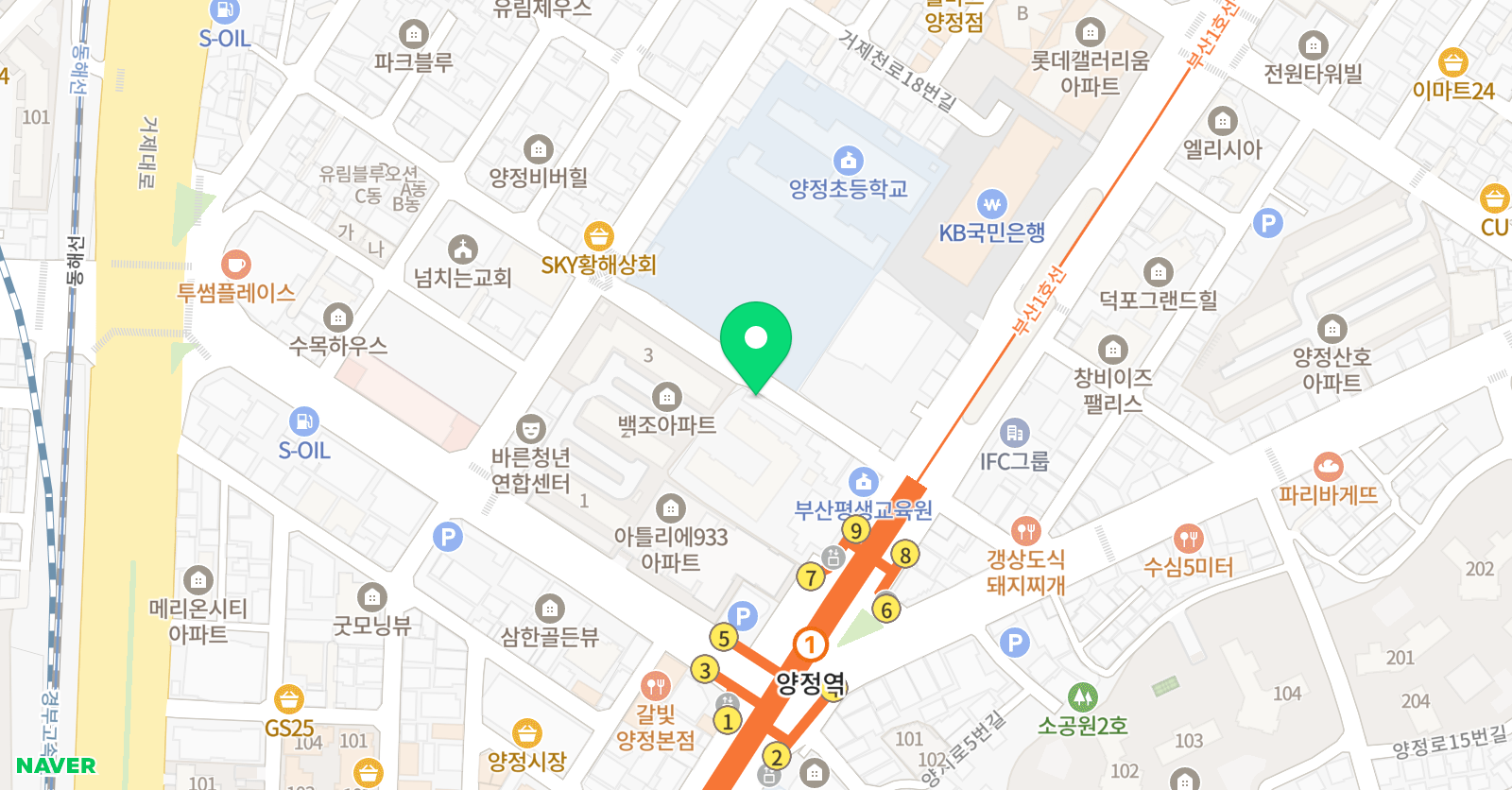 프라임해법 영어수학학원 위치