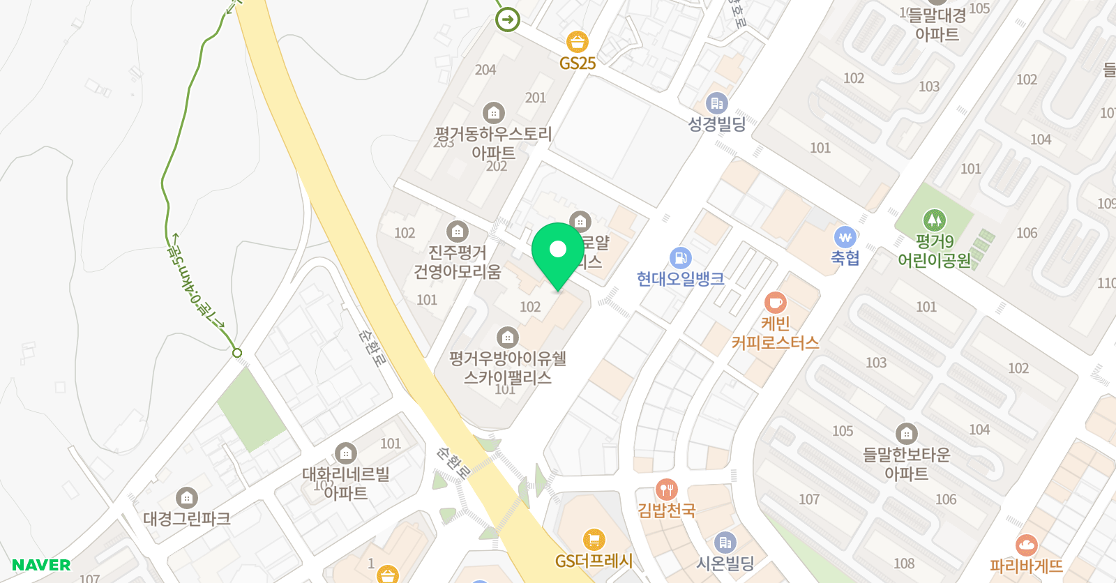 수풀림 수학학원 위치