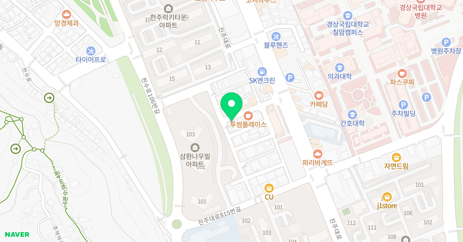뮤엠 영어학원 주약캠퍼스 위치
