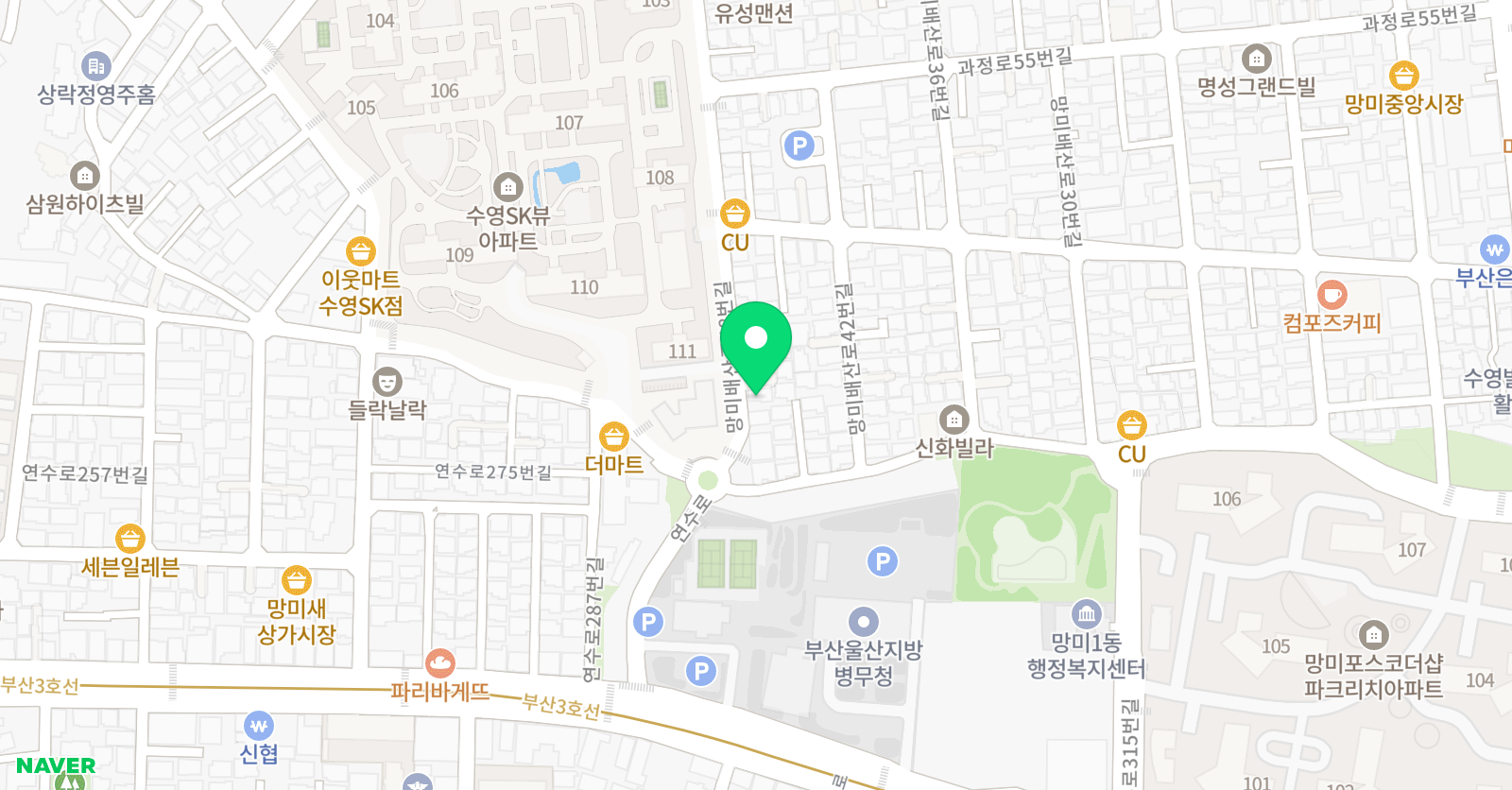 정 수학영어학원 위치