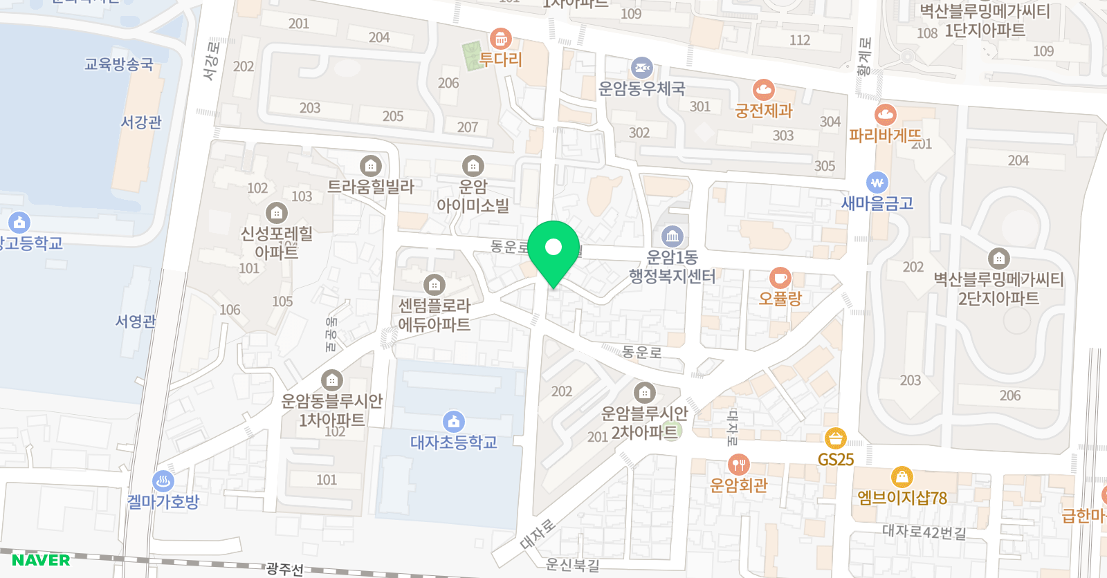 임팩트수학학원 위치