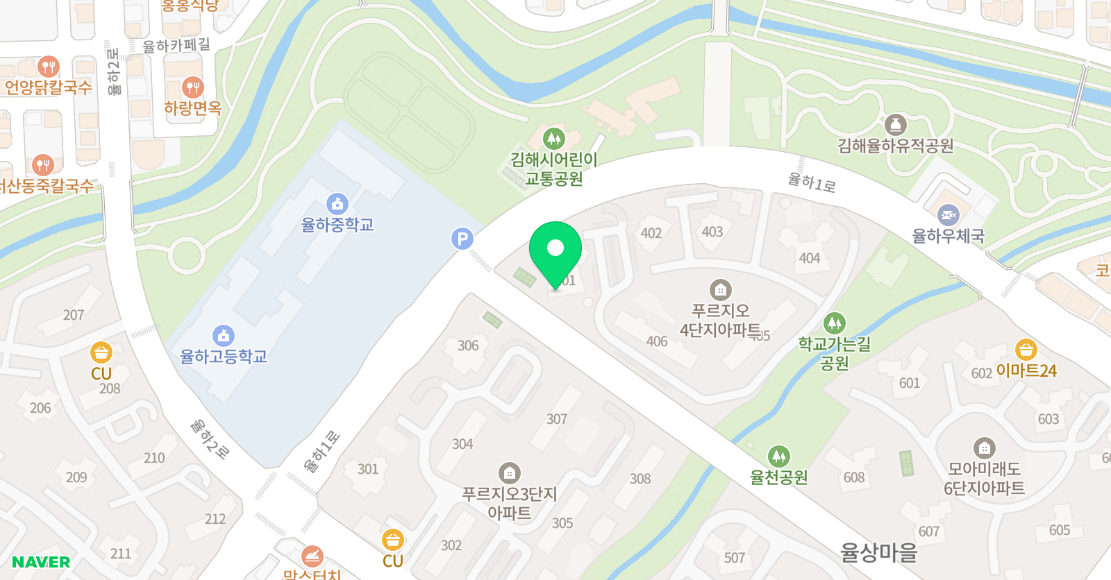 놀작마이 아트 김해율하 키즈센터 위치