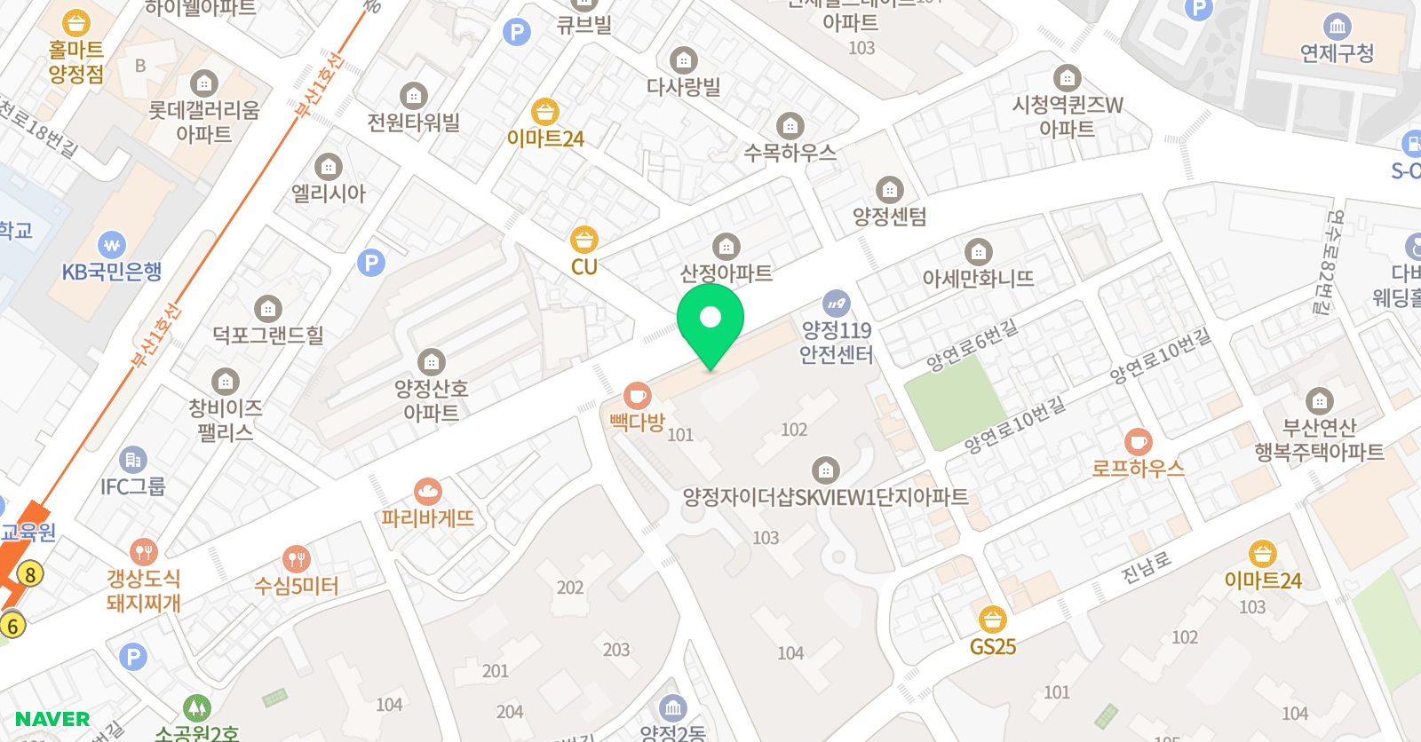 양정미술 유니팝상상미술 위치