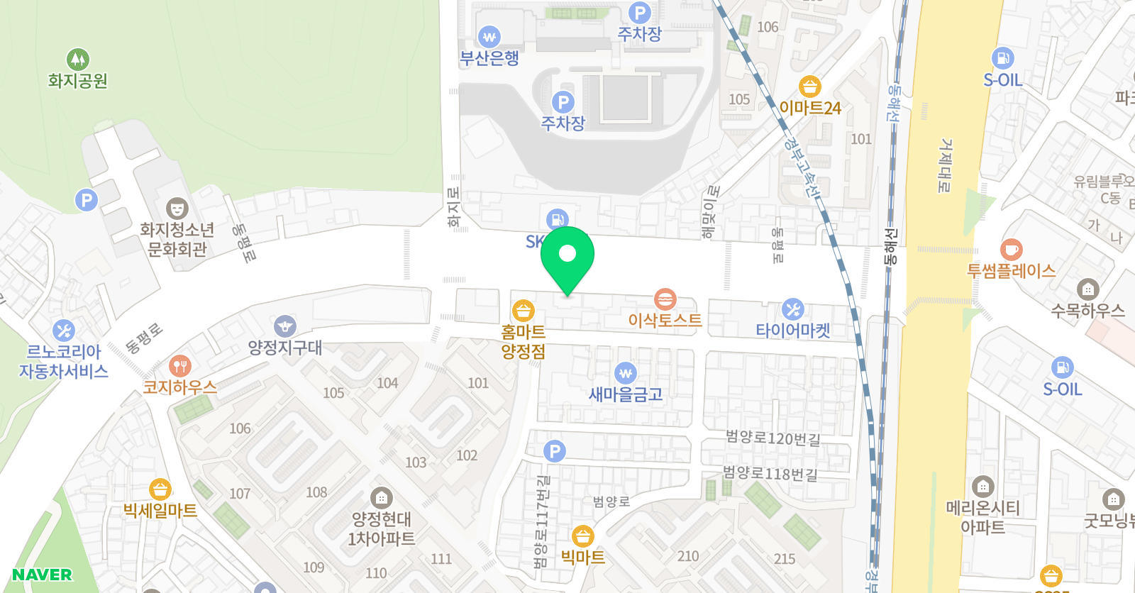파머스 영어 양정캠퍼스 위치