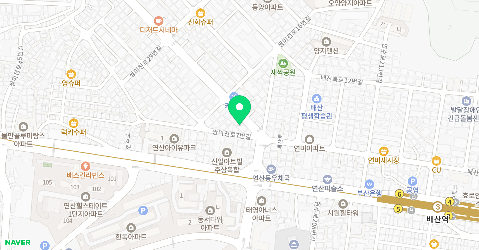 새화랑 태권도장 위치