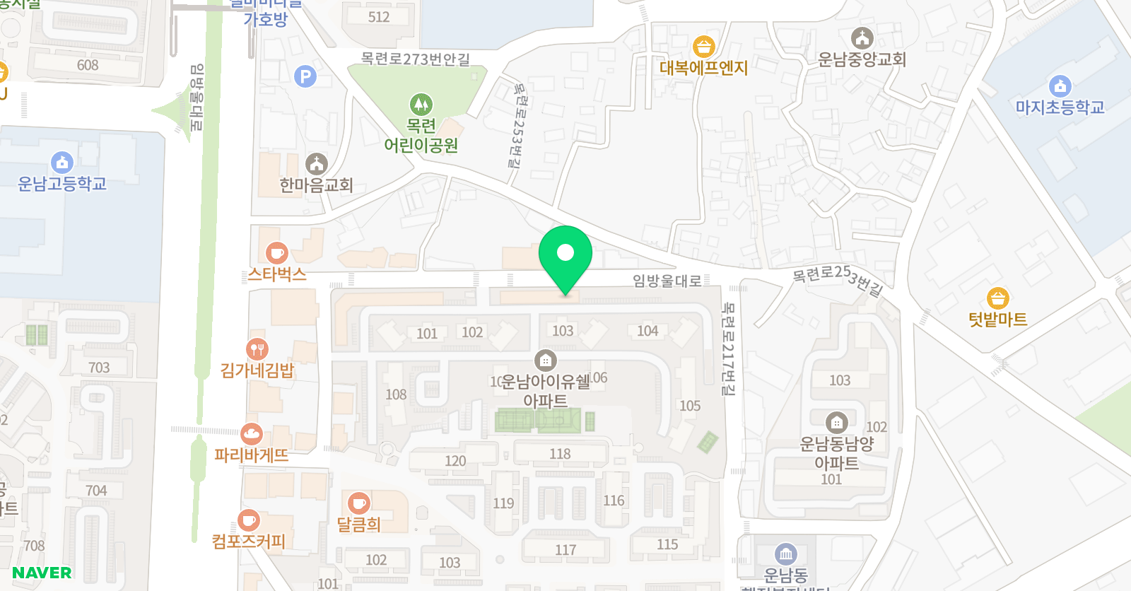 아이뮤즈 음악학원 위치