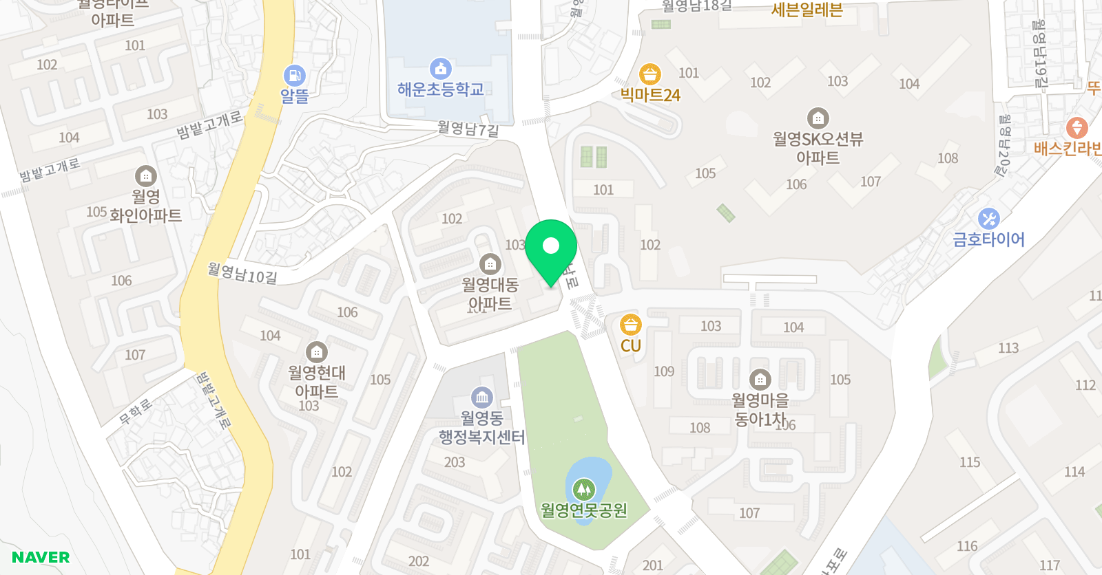 뮤직포레스트 음악학원 위치