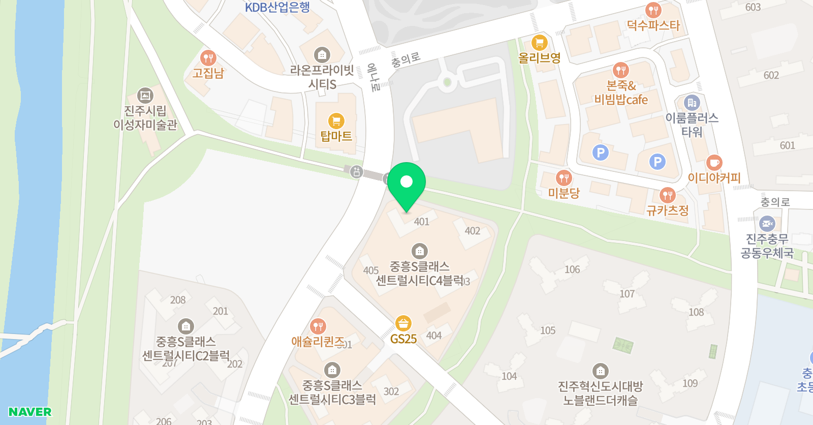 CMS 진주혁신영재교육센터 사고력관 초등관 위치