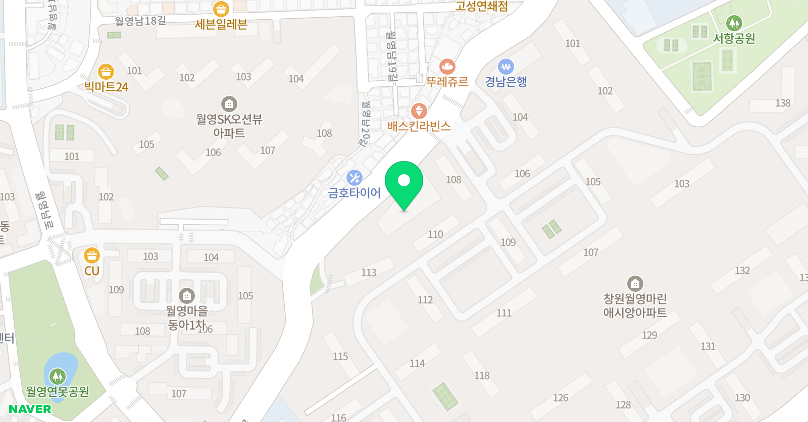 스마트해법 수학 마산월영마린애시앙점 위치