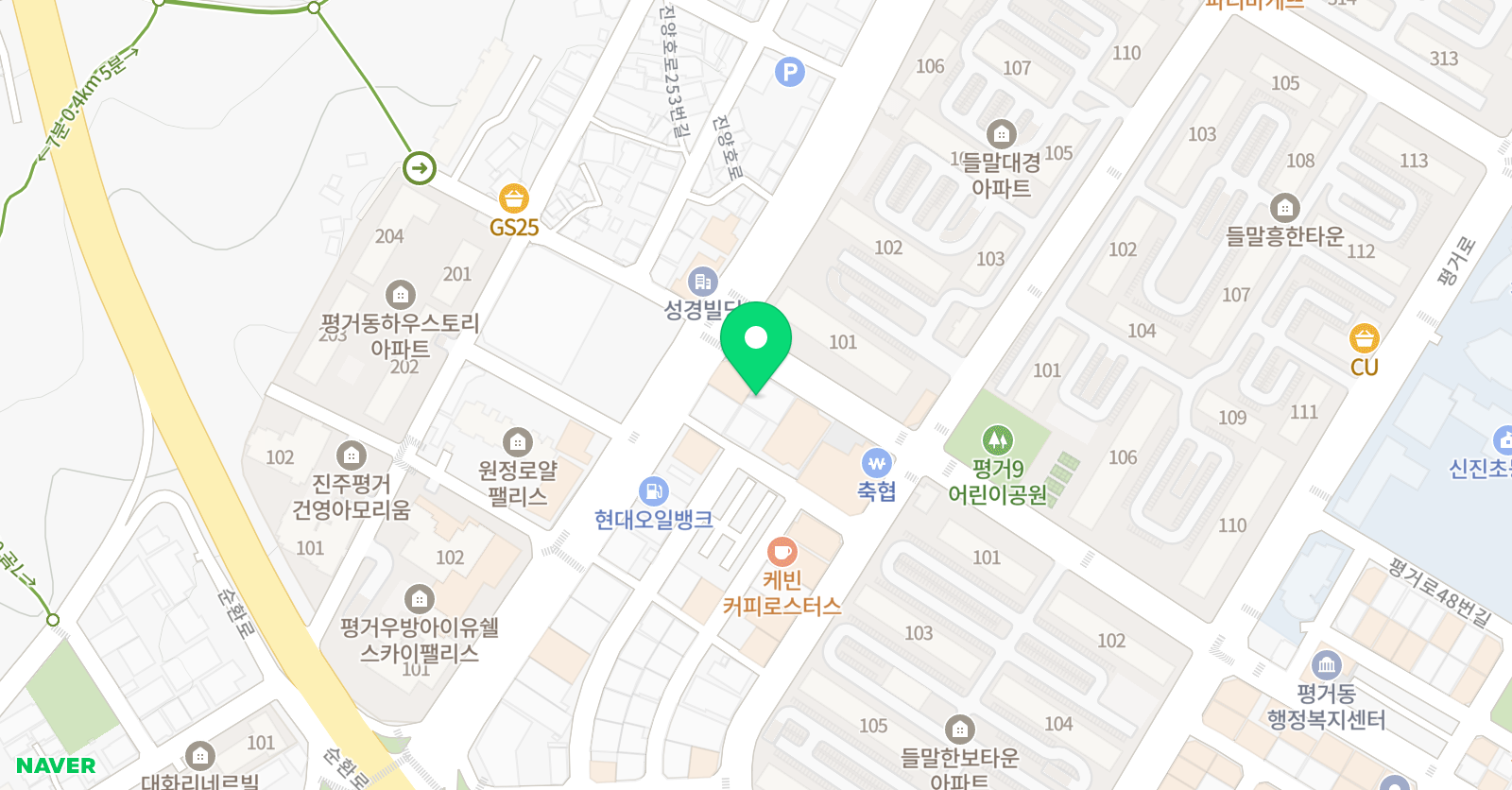 3030 영어 탑학원 위치