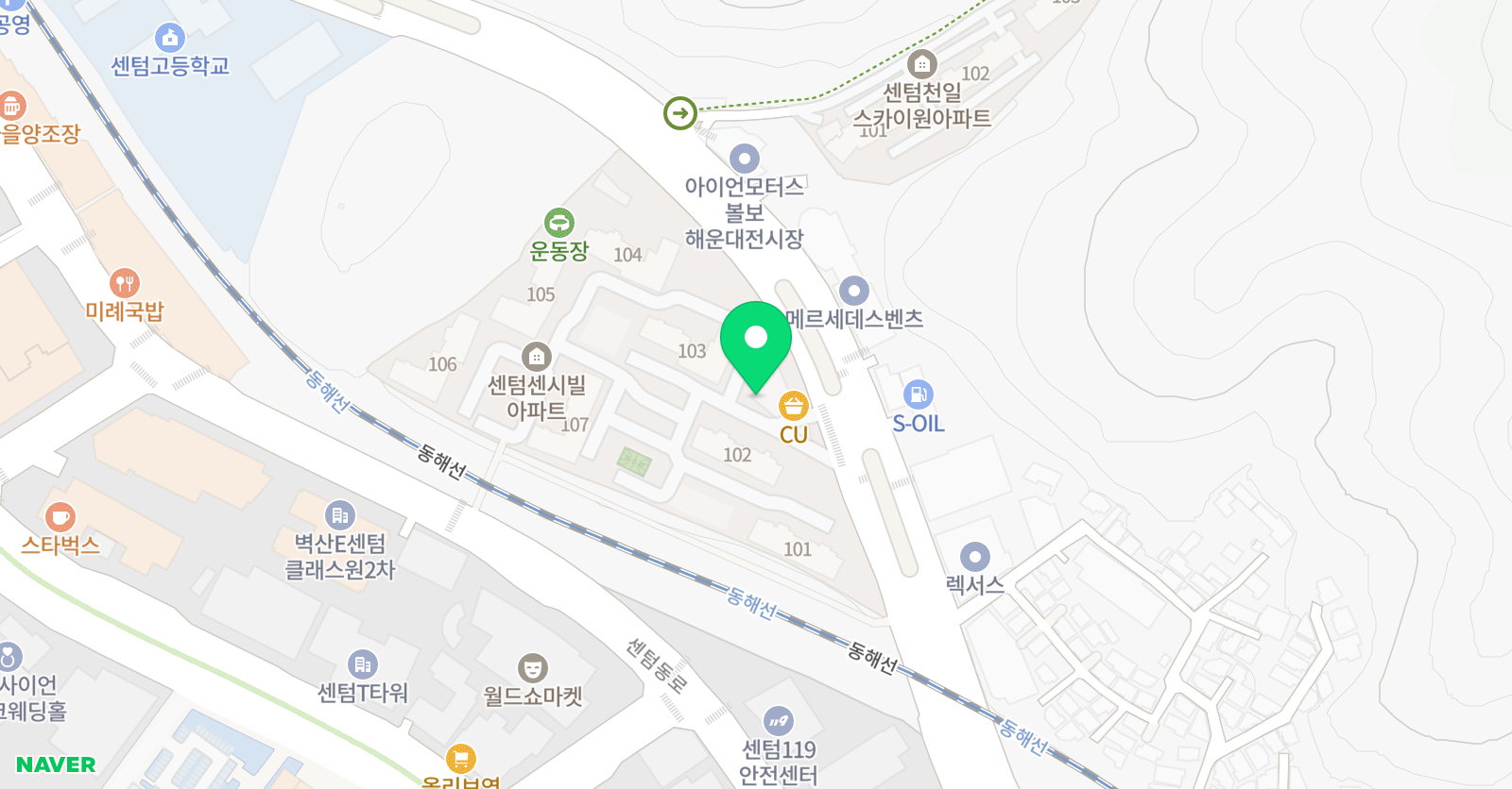 하이 피아노학원 위치