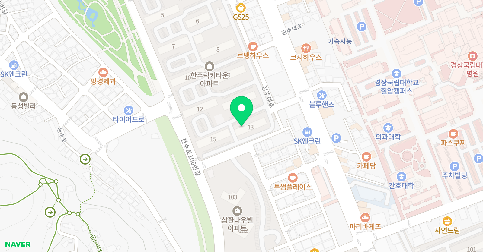 아소비 진주주약점 위치
