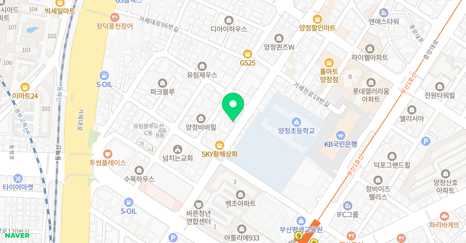 홈런 공부방 위치