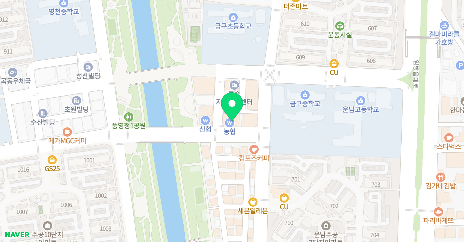 메가람 학원 위치