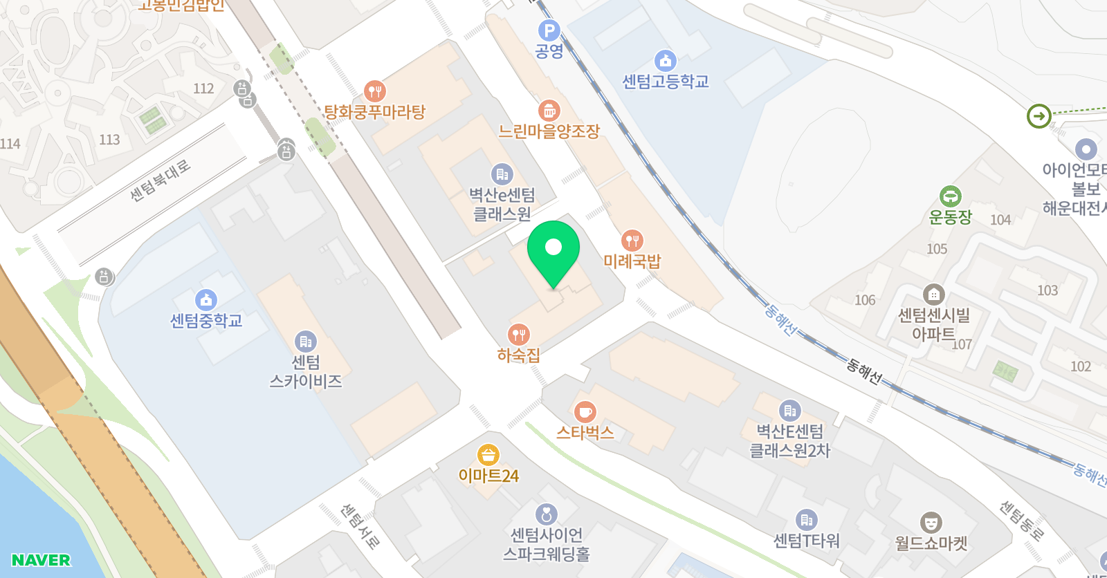 ME틴즈 영어학원 위치