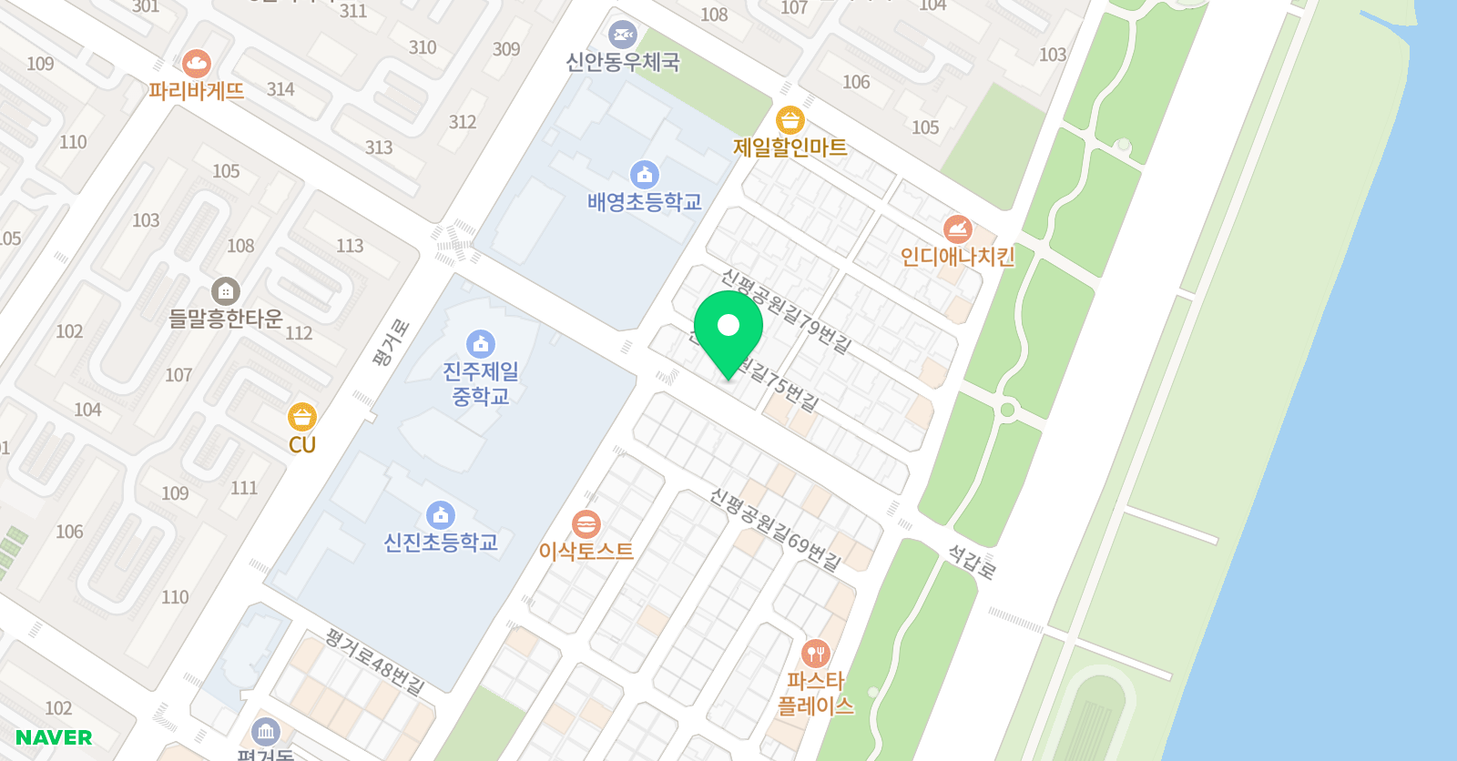 YBM 잉글루 신안평거학습관 위치