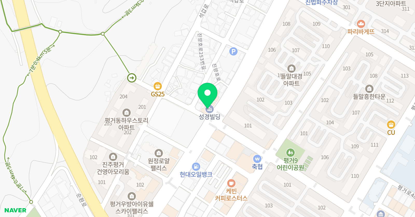 프라임 영어전문학원 위치