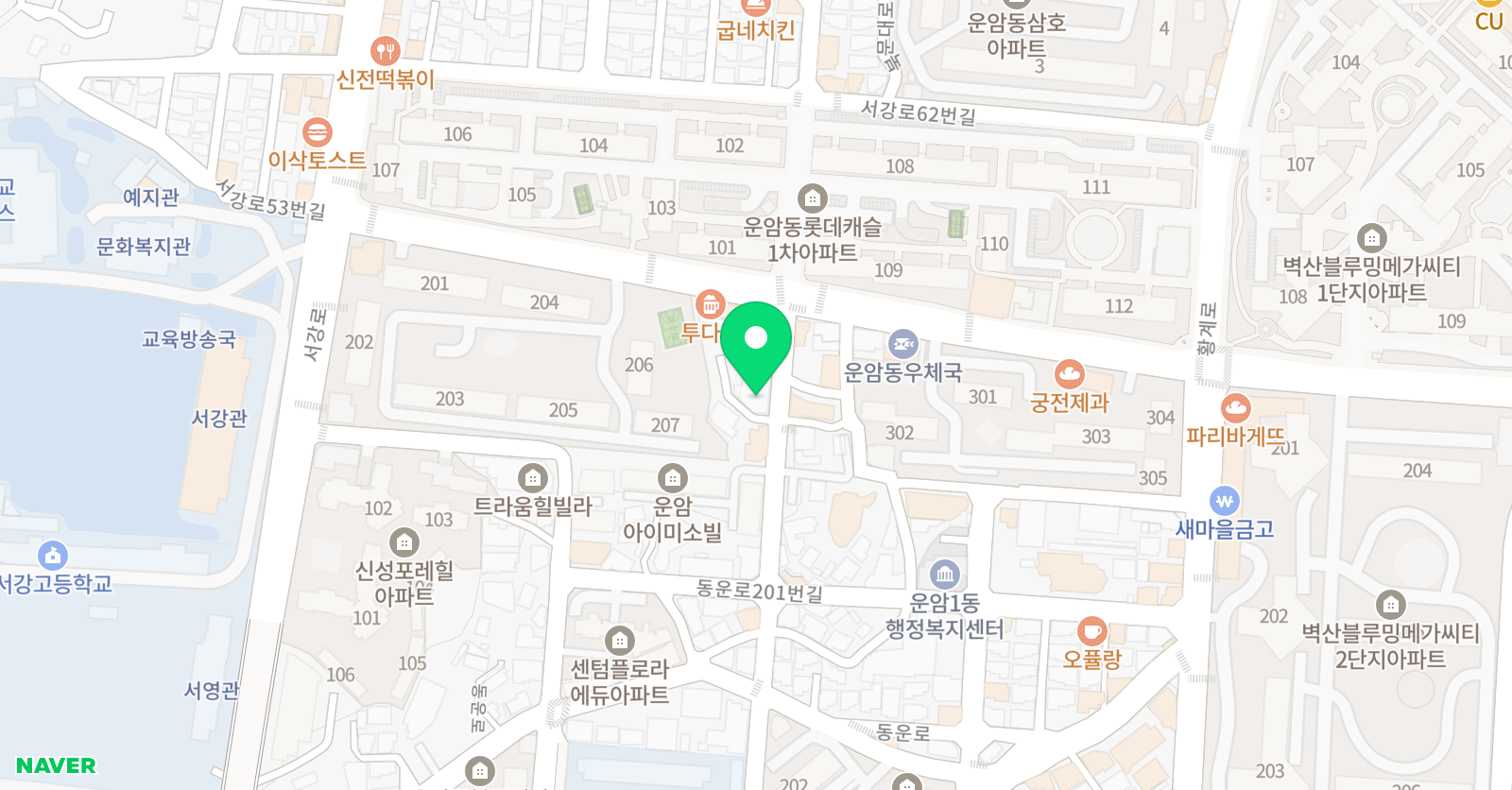 인트로댄스스튜디오 운암점 위치