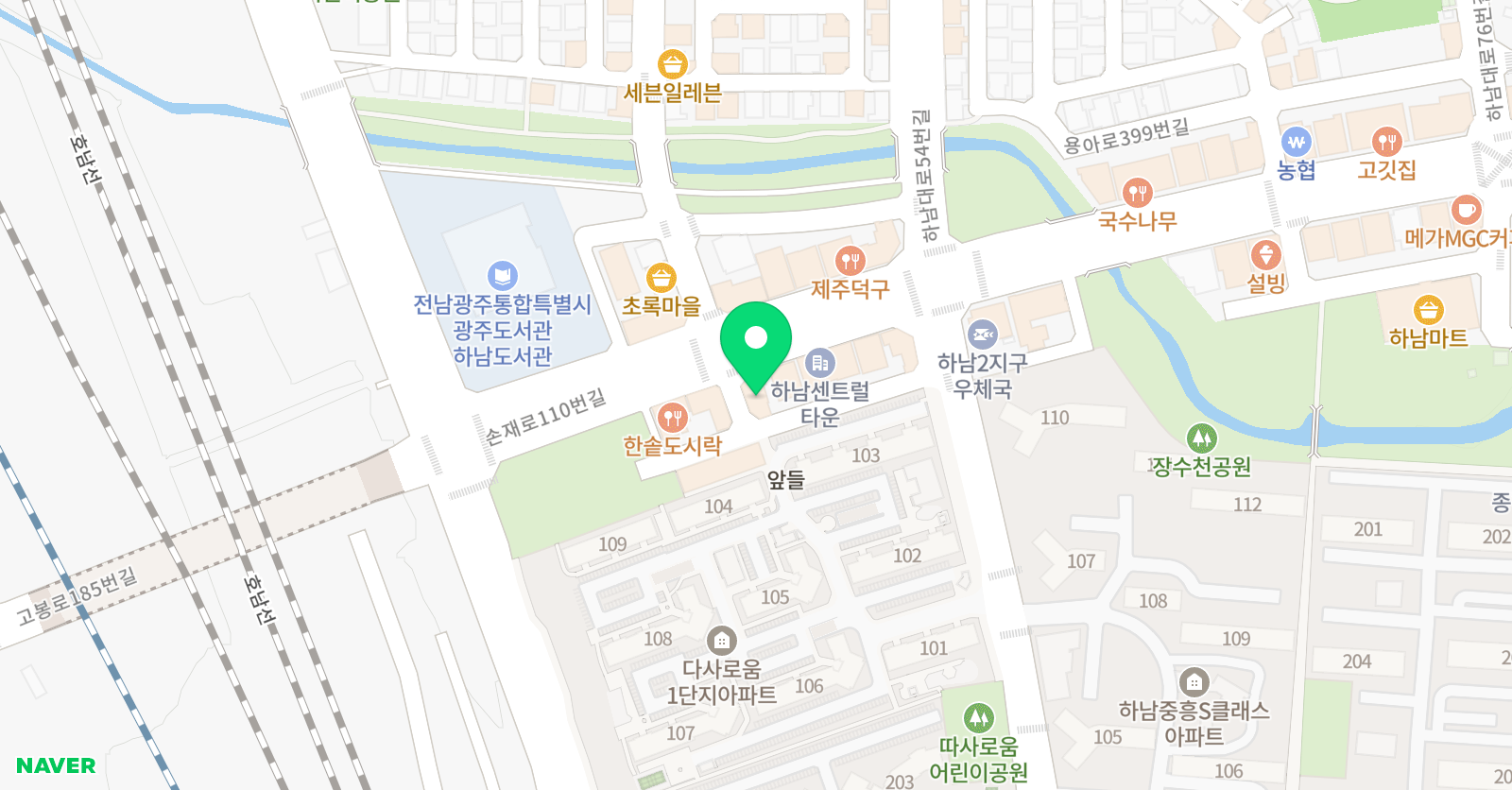 하남조은 학원 위치