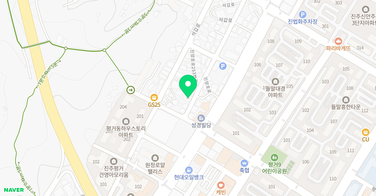 파고다차이랑 중국어 진주평거캠퍼스 위치