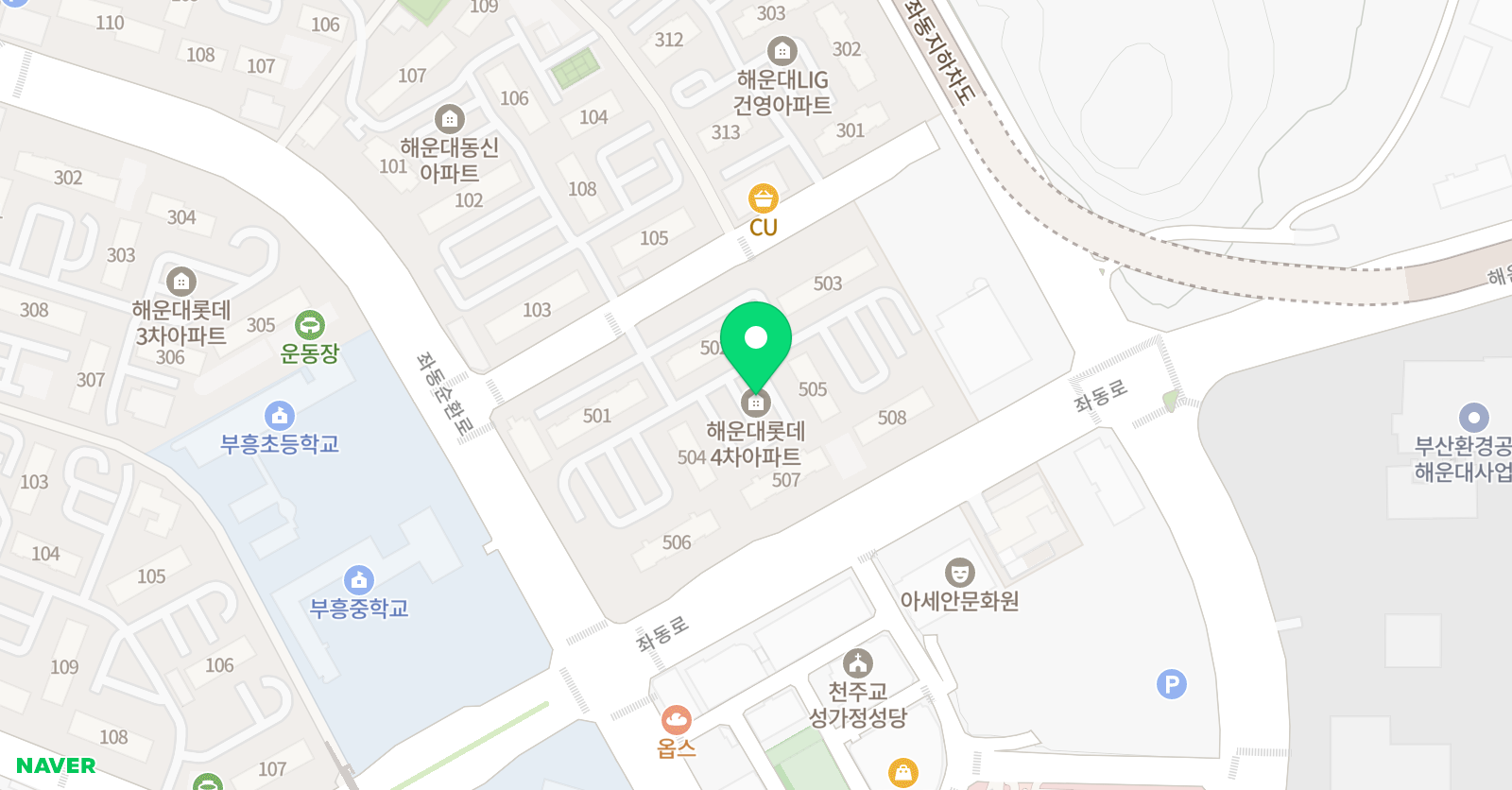 기탄 사고력교실 해운대롯데4차교실 위치