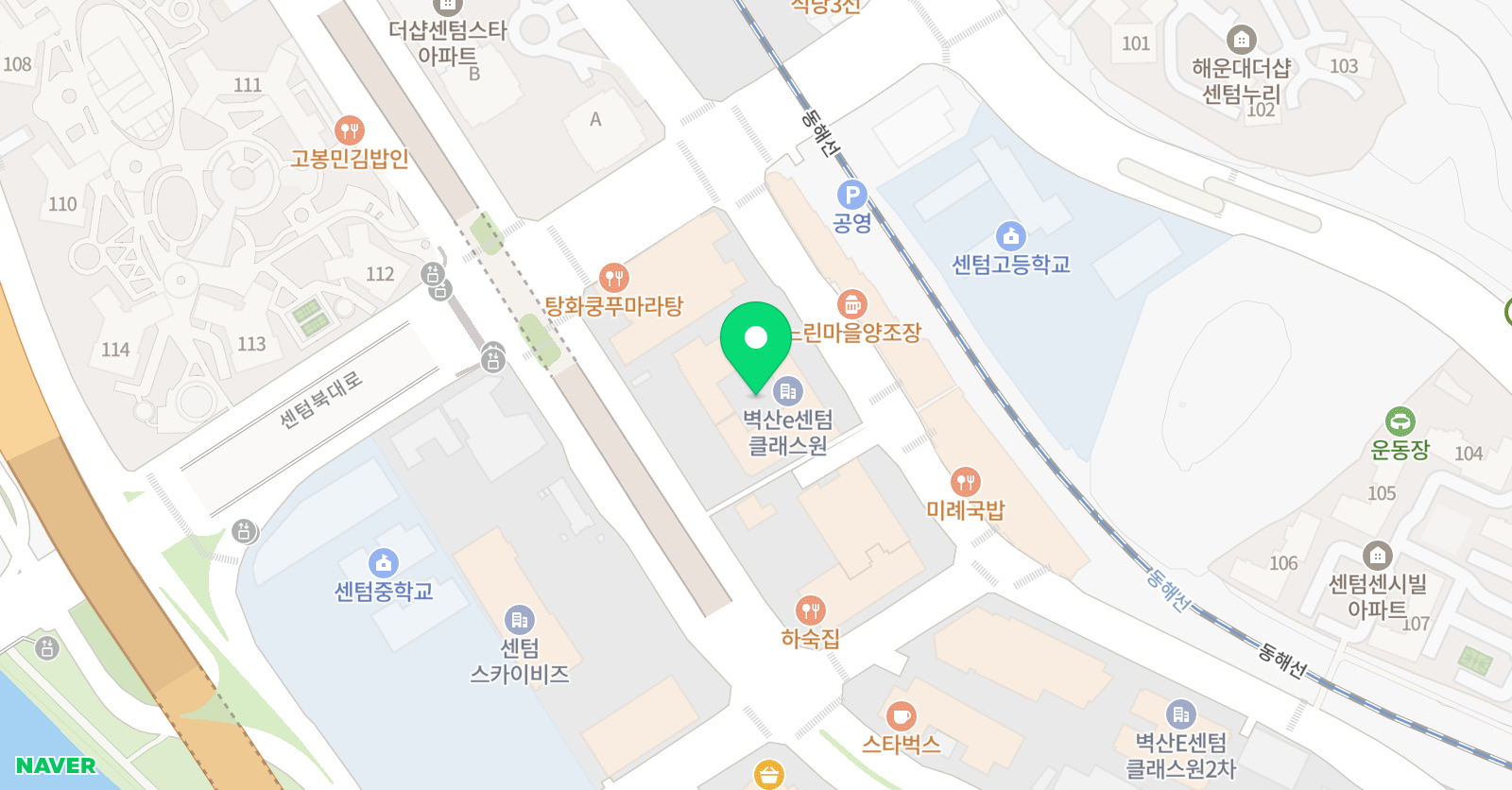 포플러 어학원 위치