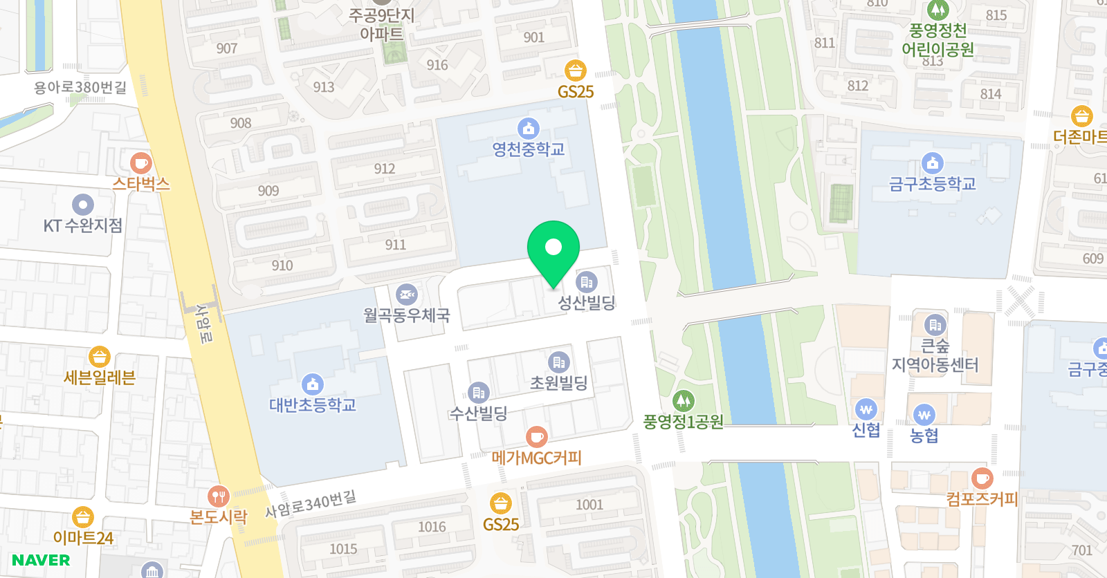 리얼매쓰 수학학원 위치