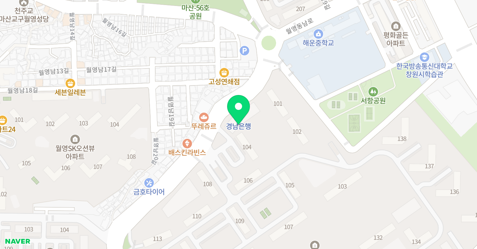 책통클럽 월영센터 위치