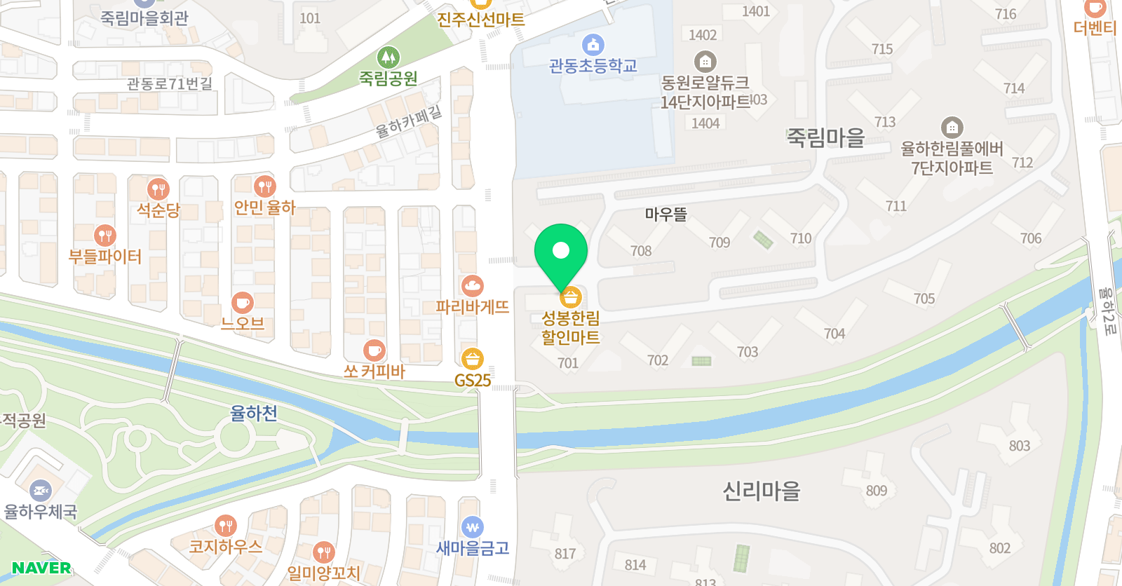 책통클럽 김해율하한림풀에버센터 위치